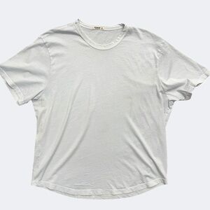 Buck Mason Shirt Mens XL USA Crewneck Casual Soft Tee Curved Hem Short Sleeves